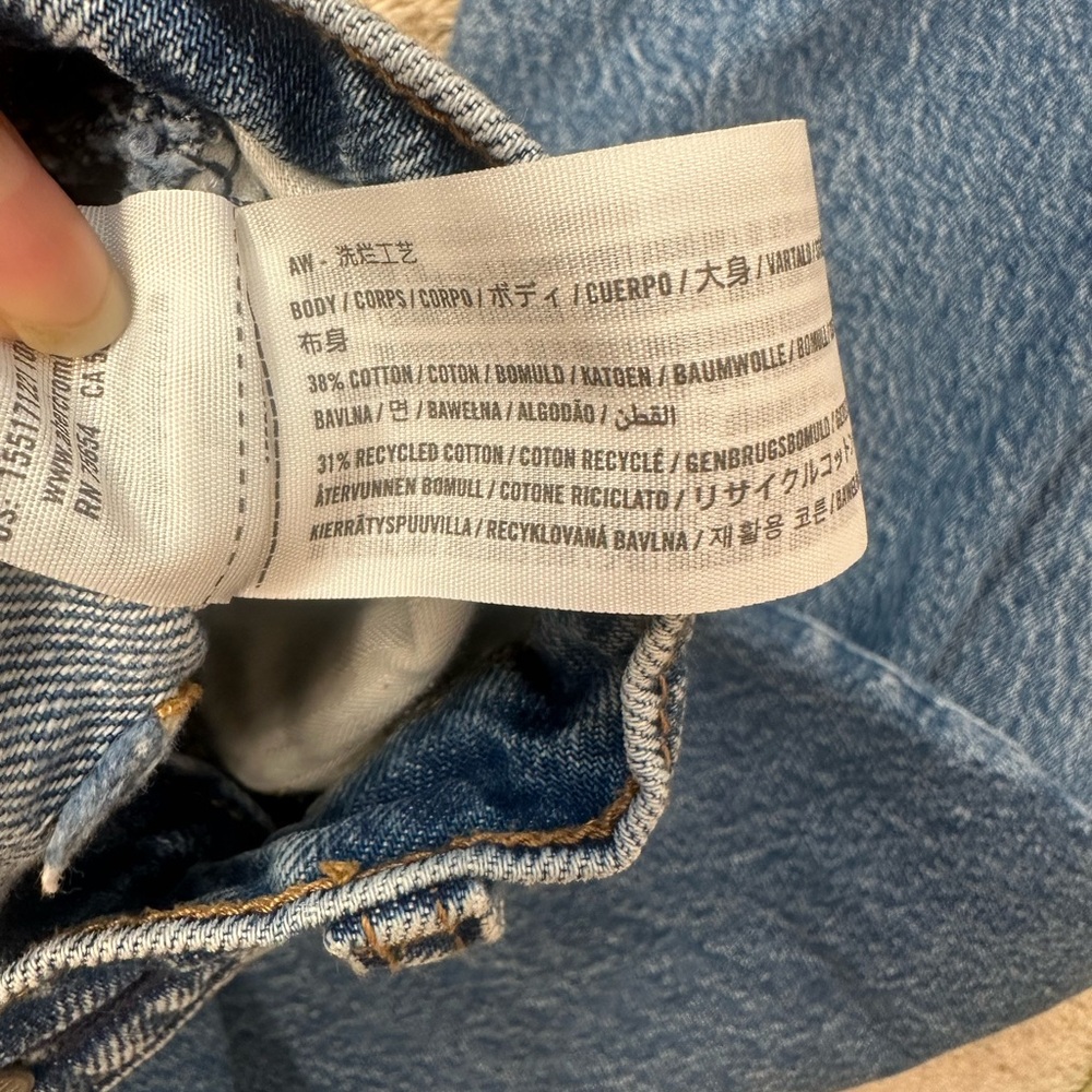 Abercrombie & Fitch The Loose High Rise Classic Blue Jeans - Picture 6 of 7